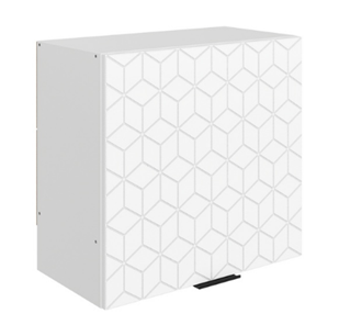 Кухонный шкаф Стоун L600 Н566 (1 дв. гл.) с фрезировкой (белый/джелато софттач) в Йошкар-Оле