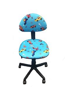 Детское комьютерное кресло LB-C 02, цвет синие машинки в Йошкар-Оле