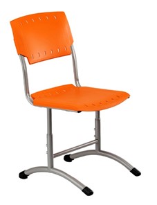 Детский стул регулируемый Отличник.3 3-5, Оранжевый RAL 2003/Светло-серый в Йошкар-Оле