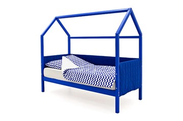 Детская кровать-домик «Svogen синий» мягкая в Йошкар-Оле