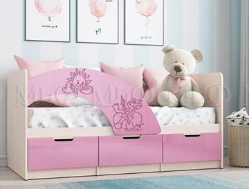 Детская кровать Юниор-3, Розовый металлик в Йошкар-Оле