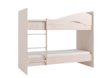 Кровать 2-ярусная Мая на щитах со шкафом и ящиками, цвет Млечный дуб в Йошкар-Оле - предосмотр 2