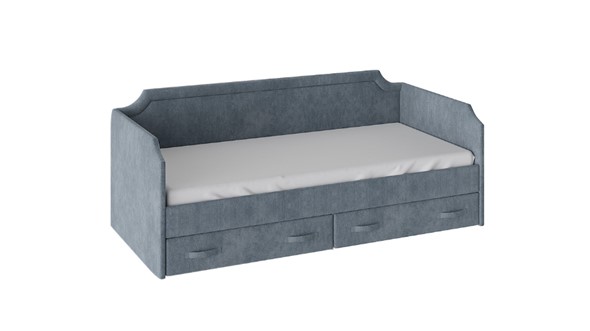 Подростковая кровать Кантри Тип 1, ТД-308.12.02 (Замша синяя) в Йошкар-Оле - изображение