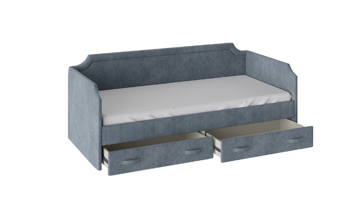 Подростковая кровать Кантри Тип 1, ТД-308.12.02 (Замша синяя) в Йошкар-Оле - изображение 1