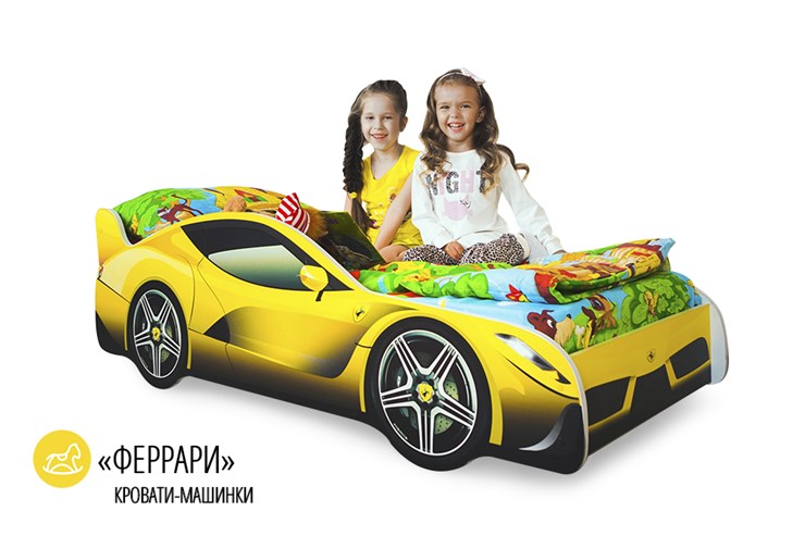 Кровать-машина детская Ferrari в Йошкар-Оле - изображение 1