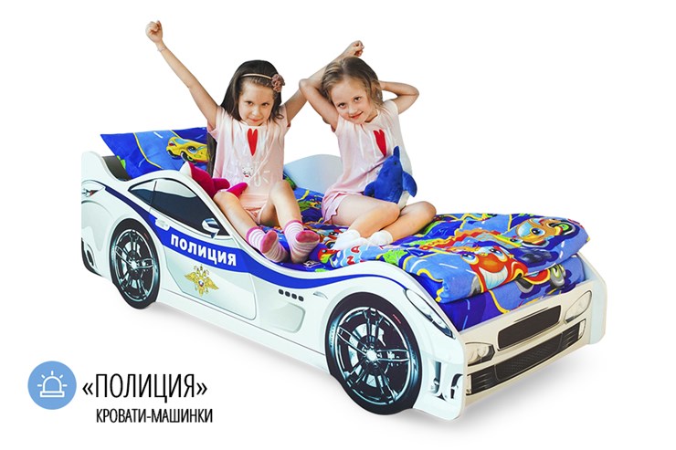 Детская кровать-машина Полиция в Йошкар-Оле - изображение 4