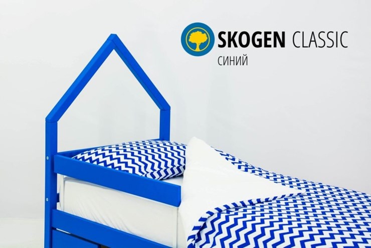 Детская кровать-домик мини Skogen синия в Йошкар-Оле - изображение 3