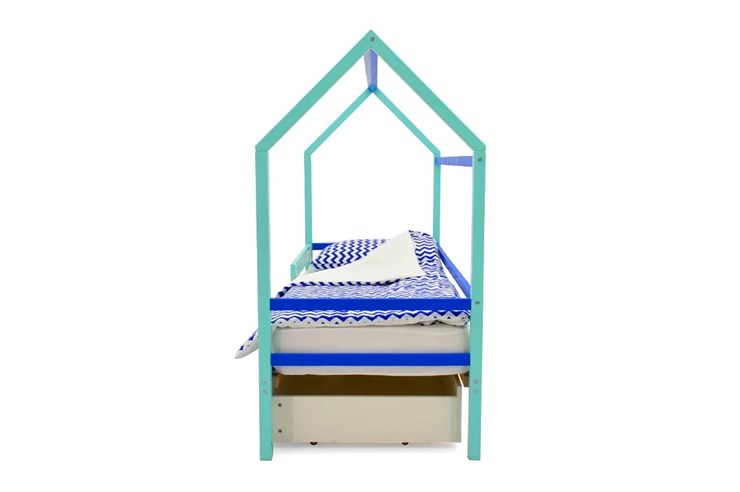 Детская кровать-домик Svogen синий-мятный в Йошкар-Оле - изображение 5