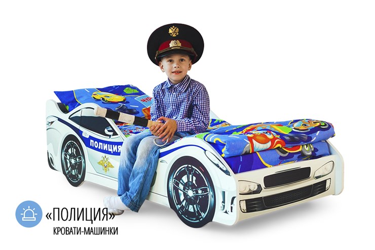 Детская кровать-машина Полиция в Йошкар-Оле - изображение 1