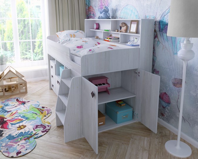 Кровать-чердак детская Малыш-5, цвет Винтерберг в Йошкар-Оле - изображение 6