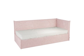 Кровать в детскую 0.9 Бест (Тахта), нежно-розовый (велюр) в Йошкар-Оле