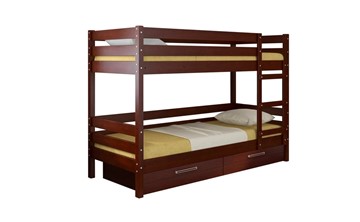 Кроватка Джуниор двухъярусная с ящиками (Орех) в Йошкар-Оле