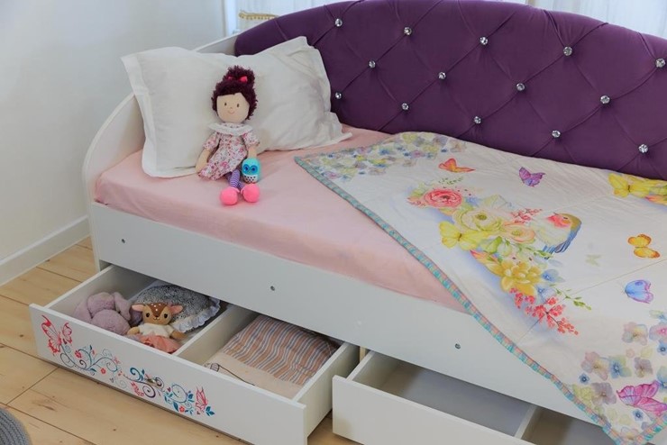 Детская кровать Эльза без бортика, Фиолетовый (латы) в Йошкар-Оле - изображение 6