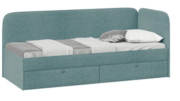 Кровать в детскую Молли тип 1 (80), Микровелюр Scandi Indigo 11 в Йошкар-Оле