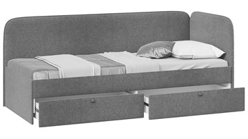 Кровать подростковая Молли тип 1 (90), Микровелюр Scandi Graphite 22 в Йошкар-Оле - предосмотр 1