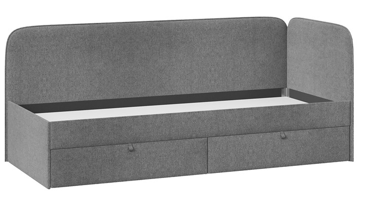 Кровать подростковая Молли тип 1 (90), Микровелюр Scandi Graphite 22 в Йошкар-Оле - изображение 2
