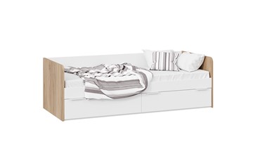 Кровать в детскую Порто ТД-393.12.01 (Яблоня беллуно/Белый софт) в Йошкар-Оле