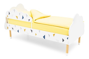 Кровать детская Stumpa Облако "Треугольники желтый, синий" в Йошкар-Оле