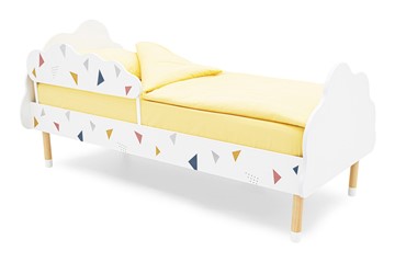 Кроватка Stumpa Облако "Треугольники желтый, синий, розовый" в Йошкар-Оле