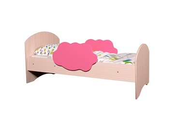 Детская кровать Тучка, корпус Дуб млечный, фасад Розовый в Йошкар-Оле