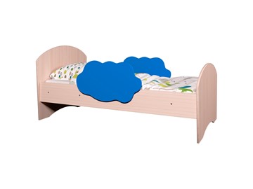 Кровать детская Тучка, корпус Дуб млечный, фасад Синий в Йошкар-Оле