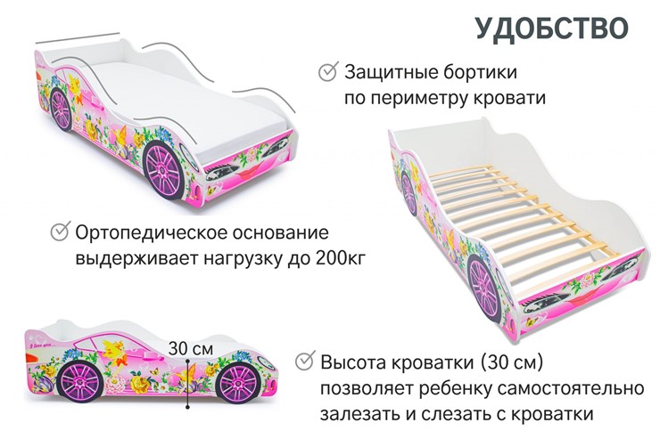Детская кровать-машина Фея в Йошкар-Оле - изображение 4