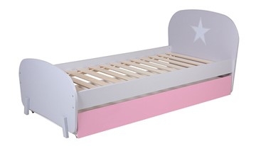 Кровать в детскую POLINI Kids Mirum 1915 Серый / розовый в Йошкар-Оле