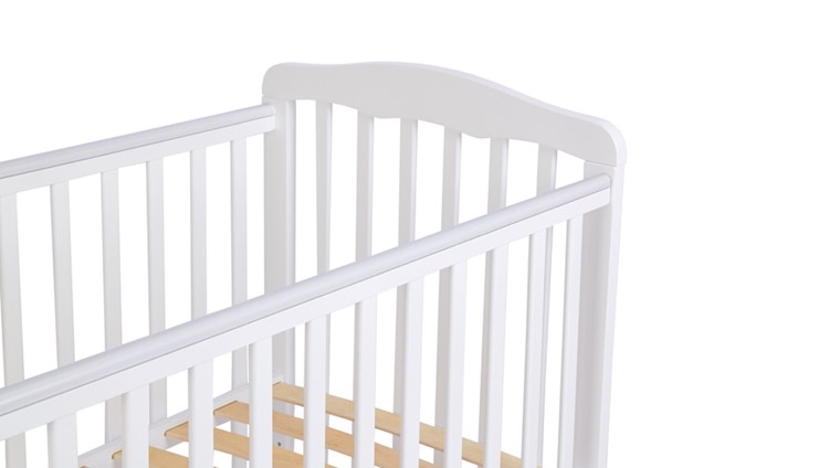 Кроватка для новорожденных POLINI Kids Simple 310-02 Белый в Йошкар-Оле - изображение 4