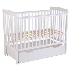 Кроватка для новорожденных POLINI Kids Simple 310-02 Белый в Йошкар-Оле