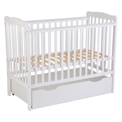 Кроватка для новорожденных POLINI Kids Simple 310-02 Белый в Йошкар-Оле - изображение