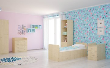 Детская кровать с комодом POLINI Kids Simple 1100 Натуральный в Йошкар-Оле - предосмотр 4
