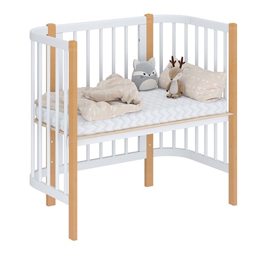 Приставная кровать POLINI Kids Simple 105 Белый / Бук в Йошкар-Оле - изображение 1
