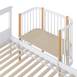 Приставная кровать POLINI Kids Simple 105 Белый / Бук в Йошкар-Оле - предосмотр 3