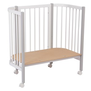 Кроватка детская приставная POLINI Kids Simple 105 Белый / Серый в Йошкар-Оле - предосмотр 6