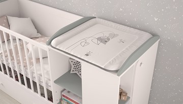 Детская кровать с комодом POLINI Kids Ameli 800 Белый / Серый, серия AMELI в Йошкар-Оле - предосмотр 3