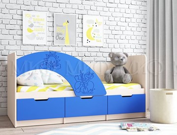 Детская кровать Юниор-3, синий матовый в Йошкар-Оле