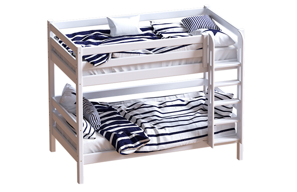 Двухъярусная кровать Авалон, восковая эмаль с прямой лестницей в Йошкар-Оле - изображение
