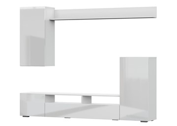 Набор мебели в гостиную МГС-4, белый/белый глянец в Йошкар-Оле