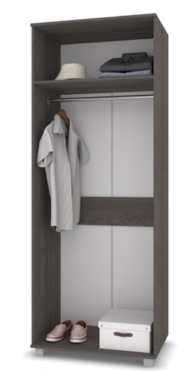 Распашной шкаф В-21, Серый дуб/Белый в Йошкар-Оле - изображение 1