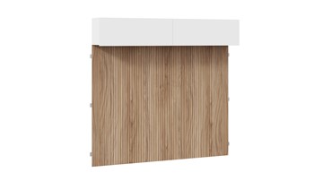 Шкаф настенный с декоративными панелями Порто (366) СМ-393.21.023-24 (Белый жемчуг/Яблоня беллуно/Белый софт) в Йошкар-Оле