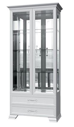 Шкаф-витрина Грация ШР-2, белый, 4 стекла в Йошкар-Оле - изображение