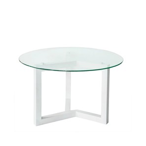 Журнальный стол Оникс-8, Выбеленный дуб/Прозрачное стекло в Йошкар-Оле
