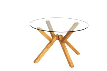 Стеклянный столик Берген-2, натуральный массив в Йошкар-Оле