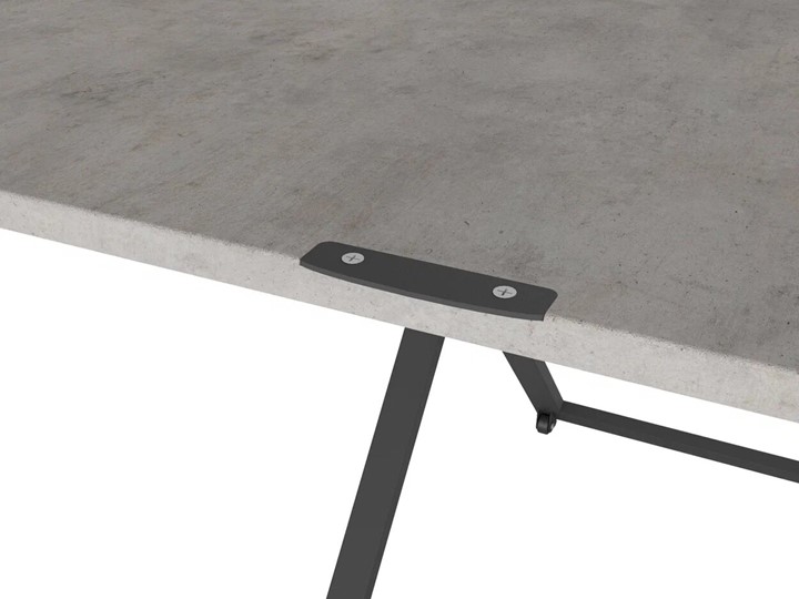Журнальный стол-трансформер Генри, бетон чикаго/чёрный в Йошкар-Оле - изображение 4