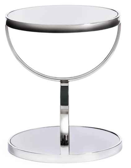 Столик GROTTO (mod. 9157) металл/дымчатое стекло, 42х42х50, хром в Йошкар-Оле - изображение 1