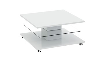 Журнальный квадратный стол Diamond тип 1 (Белый глянец) в Йошкар-Оле