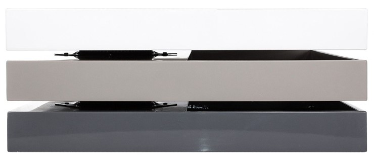 Квадратный стол СT1001 Белый/Серый в Йошкар-Оле - изображение 1