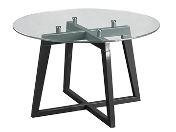 Стеклянный столик в гостиную Рилле-445 (серый графит) в Йошкар-Оле