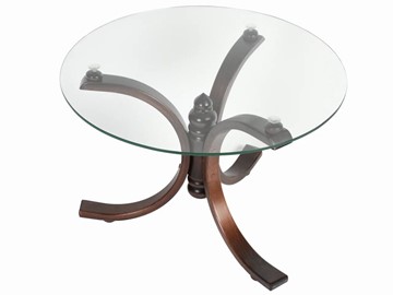 Стеклянный столик в зал Лорд (темно-коричневый) в Йошкар-Оле