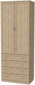 Шкаф двухдверный 103 со штангой, цвет Дуб Сонома в Йошкар-Оле - предосмотр